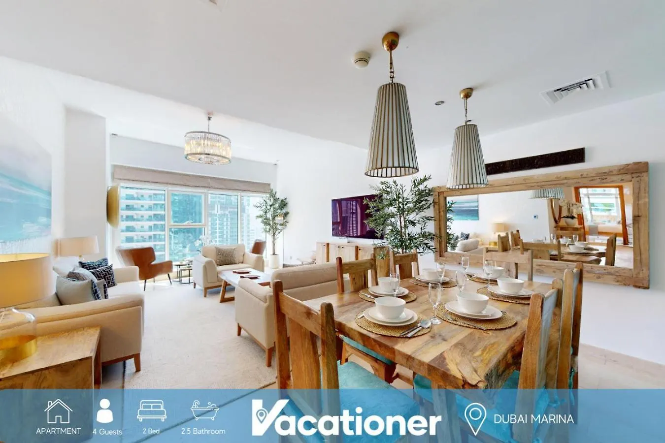 Apartmán Trident Bayside - Beautiful Two Bed In The Marina Dubaj